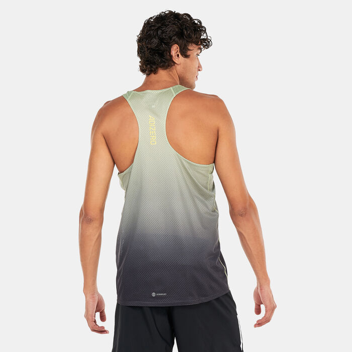 adidas Men's Adizero Engineered Tank Top White adidas Men's Adizero Engineered Tank Top White image number 1