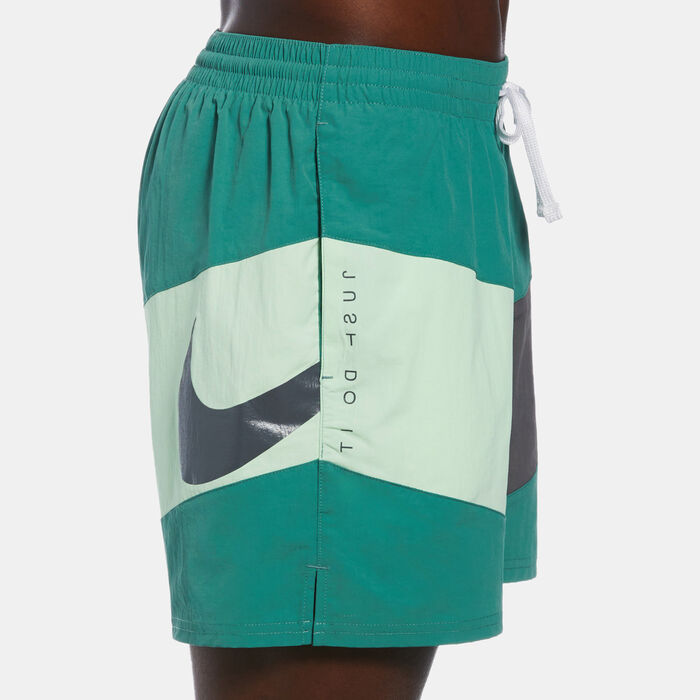 Nike Swim Men's Logo Swimming Shorts Green Nike Swim Men's Logo Swimming Shorts Green image number 5