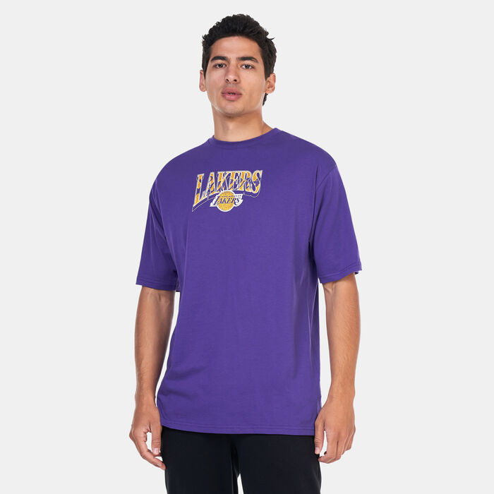 New Era Men's NBA Los Angeles Lakers Championship T-Shirt Purple New Era Men's NBA Los Angeles Lakers Championship T-Shirt Purple image number 0
