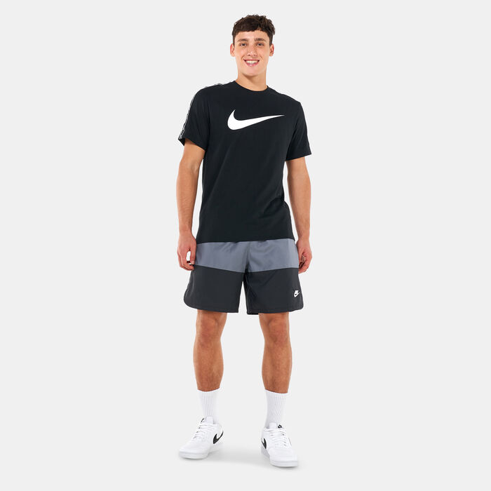 Nike Men's Sportswear Repeat Swoosh T-Shirt Black Nike Men's Sportswear Repeat Swoosh T-Shirt Black image number 2