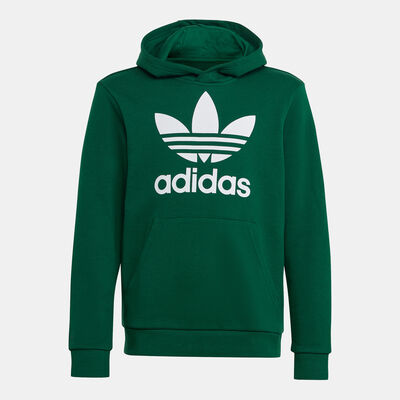 adidas Originals Kids' Trefoil Hoodie Green adidas Originals Kids' Trefoil Hoodie Green