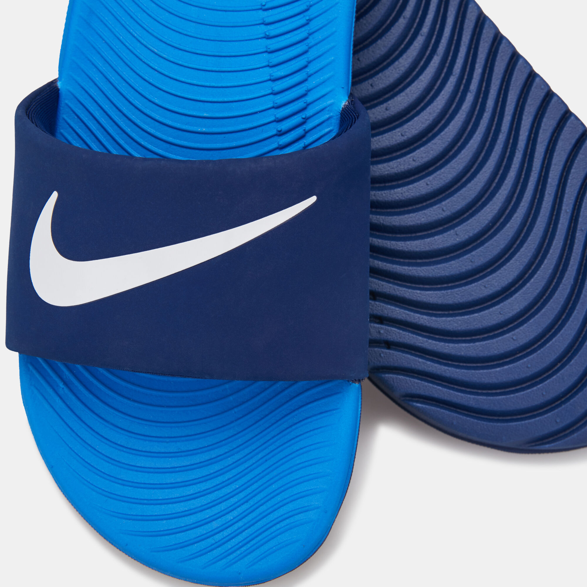 Kids Kawa Slides Older Kids Blue Nike in KSA SSS