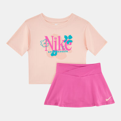 Nike Kids' Wild Flower Dri-FIT Scooter Set Pink Nike Kids' Wild Flower Dri-FIT Scooter Set Pink