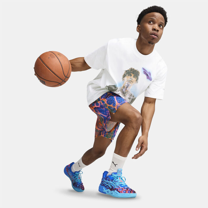 PUMA Men's Lamelo Ball Alien Skins T-Shirt White PUMA Men's Lamelo Ball Alien Skins T-Shirt White image number 2