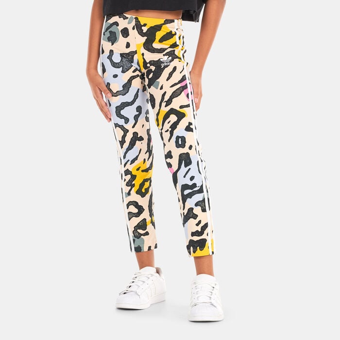 adidas Originals Kids' Animal Print Leggings Multi-Color adidas Originals Kids' Animal Print Leggings Multi-Color image number 0