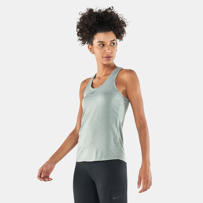 Nike Women's Dri-FIT One Training Tank Top Grey Nike Women's Dri-FIT One Training Tank Top Grey