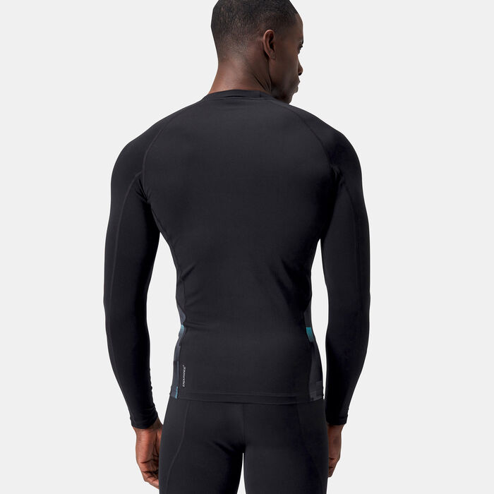 Speedo Mens Endurance+ Splice Swimming Rashguard Black image number 1