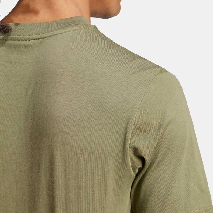 adidas Men's Essentials T-Shirt Green adidas Men's Essentials T-Shirt Green image number 4