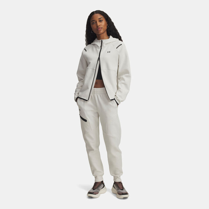 Under Armour Women's Unstoppable Fleece Joggers White image number 2