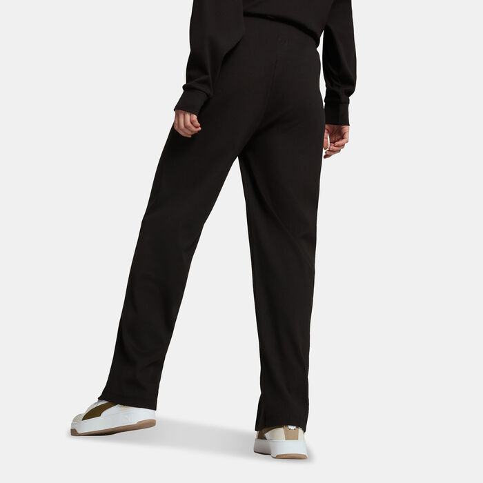 PUMA Women's Essential Elevated Pants Black image number 1