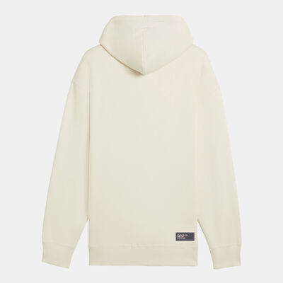 PUMA Men's Club de Course Fleece Hoodie White