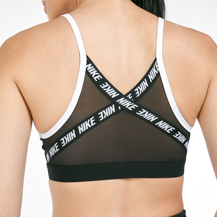 Nike Women's Indy Logo Sports Bra White image number 2