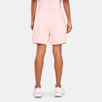 Nike Women's Sportswear Swoosh Fleece Shorts Pink