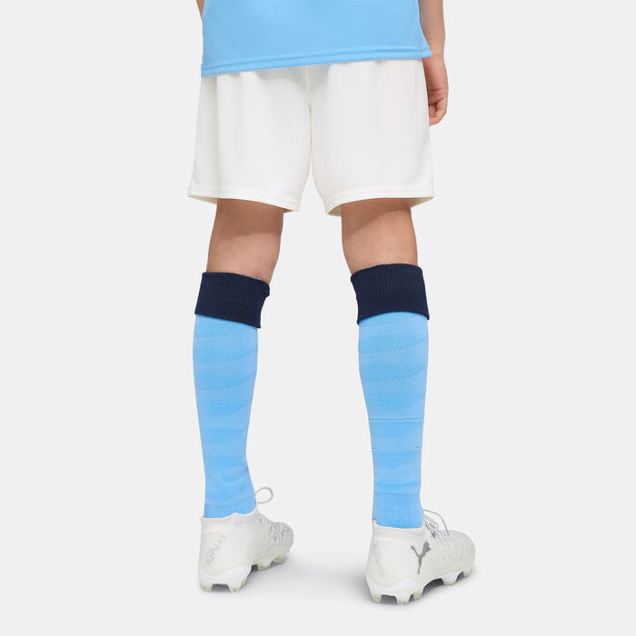 PUMA Kids' Manchester City 25/26 Home Replica Football Shorts Blue PUMA Kids' Manchester City 25/26 Home Replica Football Shorts Blue image number 1