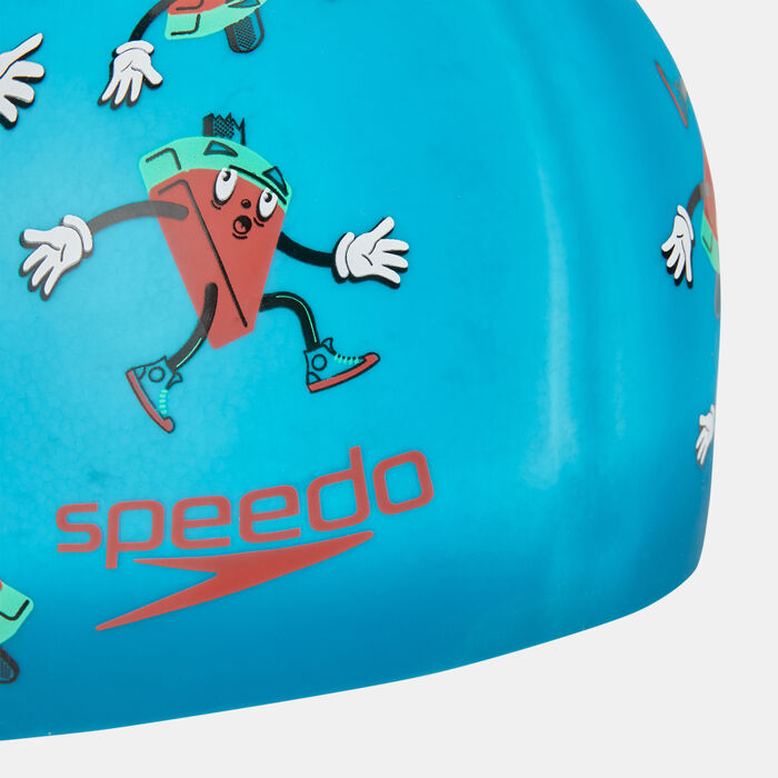 Speedo Kids' Boom Silicone Swimming Cap Multi-Color Speedo Kids' Boom Silicone Swimming Cap Multi-Color image number 2