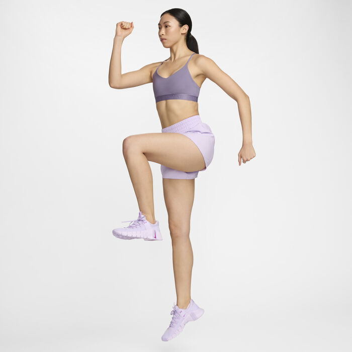 Nike Women's Indy Light-Support Training Sports Bra Grey Nike Women's Indy Light-Support Training Sports Bra Grey image number 7