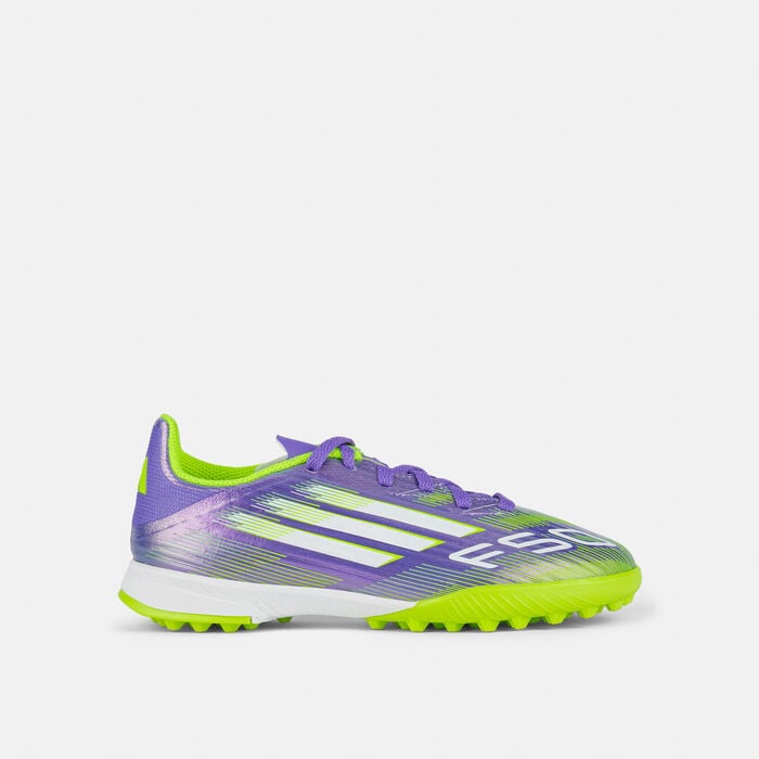 adidas Kids' F50 League Turf Ground Football Shoes Purple adidas Kids' F50 League Turf Ground Football Shoes Purple image number 0