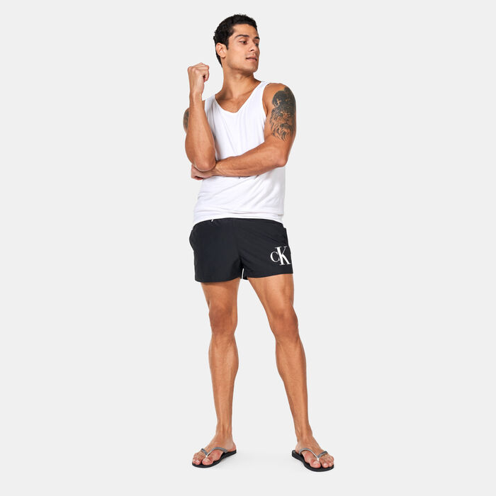Calvin Klein Men's Drawstring Swimming Shorts Black Calvin Klein Men's Drawstring Swimming Shorts Black image number 2