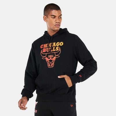 New Era Men's NBA Chicago Bulls Neon Fade Hoodie Black New Era Men's NBA Chicago Bulls Neon Fade Hoodie Black