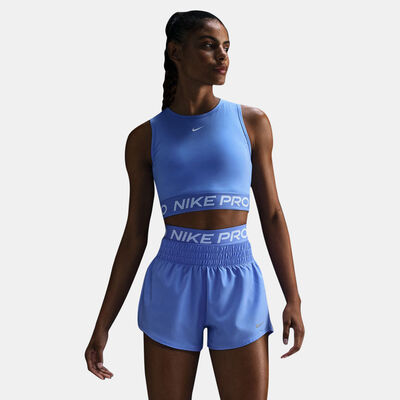 Nike Women's Pro Dri-FIT Crop Top Blue