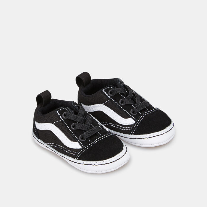 Vans Kids' Old Skool Crib Shoe Black Vans Kids' Old Skool Crib Shoe Black image number 1