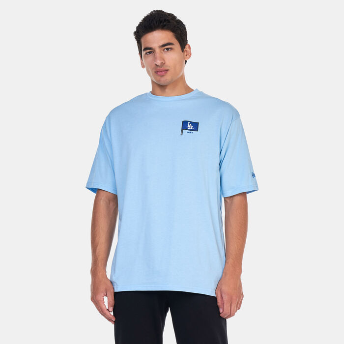 New Era Men's MLB Los Angeles Dodgers Burger Graphic T-Shirt Blue New Era Men's MLB Los Angeles Dodgers Burger Graphic T-Shirt Blue image number 0