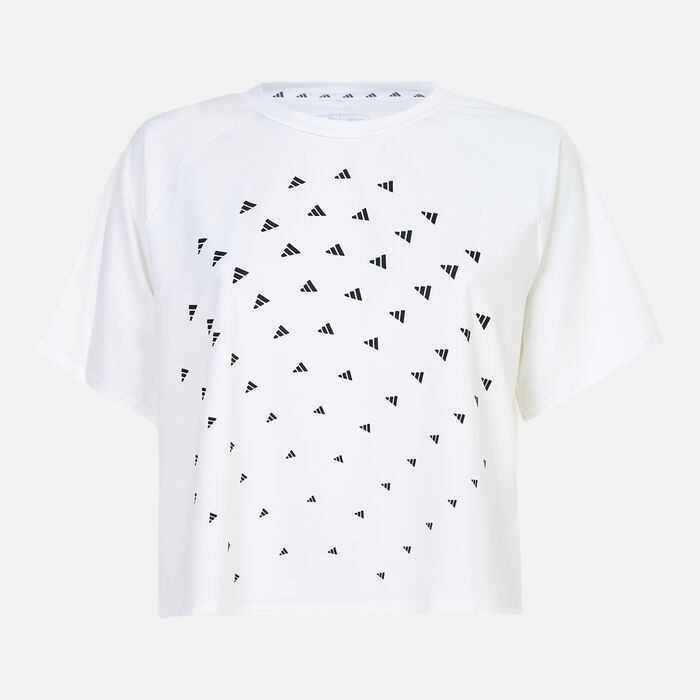 adidas Women's BrandLove T-Shirt White adidas Women's BrandLove T-Shirt White image number 0