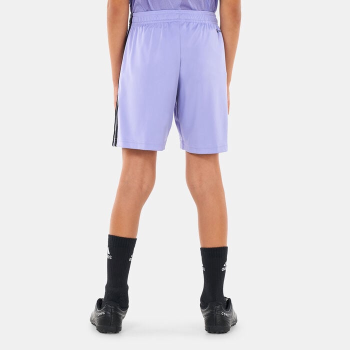 adidas Kids' Real Madrid Away Shorts - 2022/23 Purple adidas Kids' Real Madrid Away Shorts - 2022/23 Purple image number 1