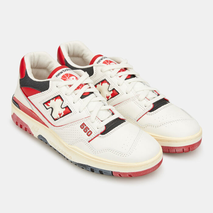 New Balance Men's BB550 Shoes Red New Balance Men's BB550 Shoes Red image number 1