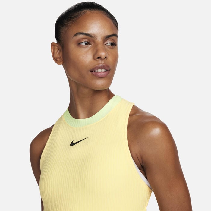 Nike Women's Court Slam Tank Top yellow Nike Women's Court Slam Tank Top yellow image number 2