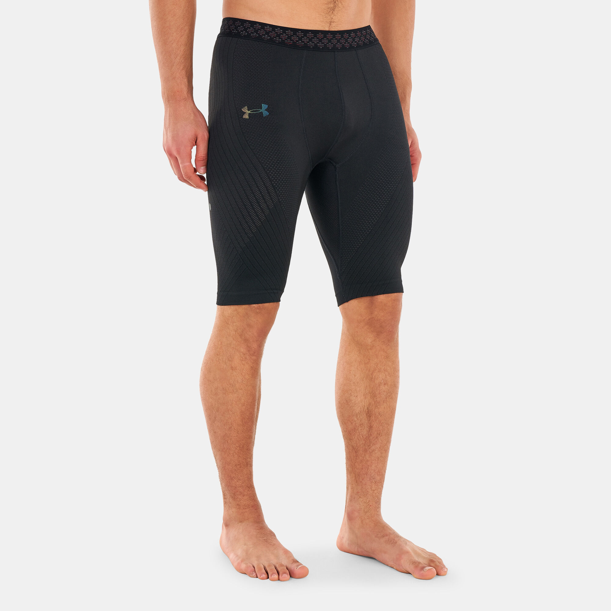 Men s Rush Seamless Long Shorts Black Under Armour in KSA SSS