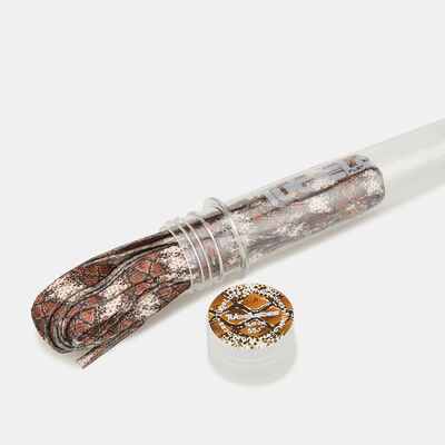 TUBELACES Flat Shoelaces (5 Pieces) Brown