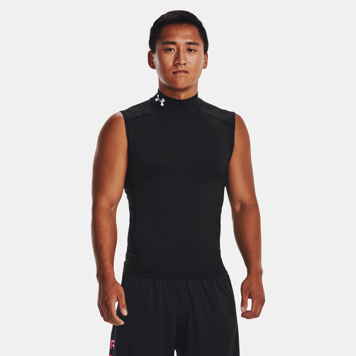 Under Armour Men's HeatGear Mock Sleeveless Training Top Black Under Armour Men's HeatGear Mock Sleeveless Training Top Black image number 0