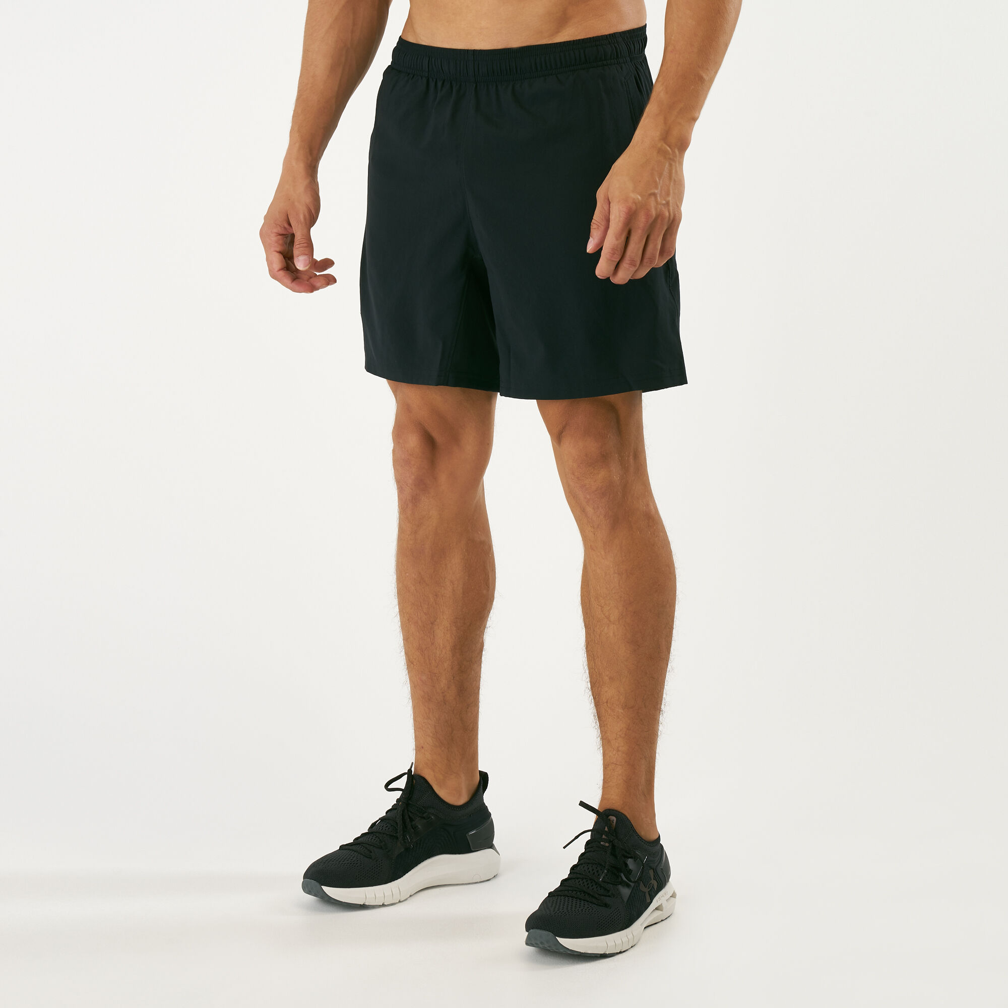 Buy Under Armour Men s Speed Stride 7 Inch Woven Shorts Black in