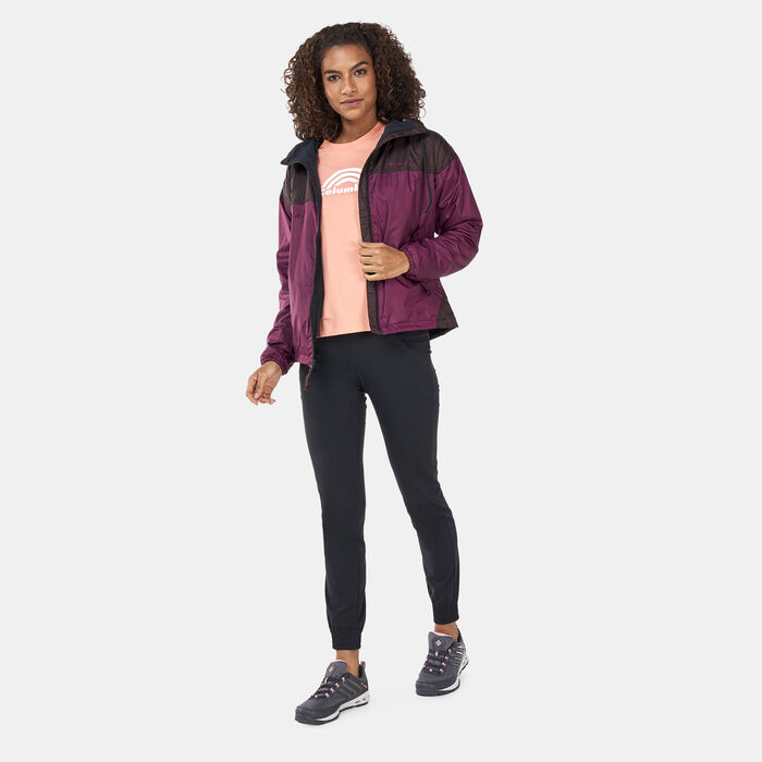 Columbia Women's Flash Challenger™ Fleece Lined Windbreaker Jacket Red Columbia Women's Flash Challenger™ Fleece Lined Windbreaker Jacket Red image number 2