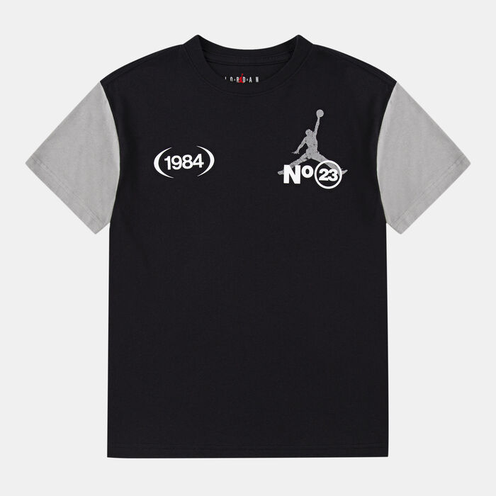 Jordan Kids' 1984 Stack T-Shirt Black image number 0