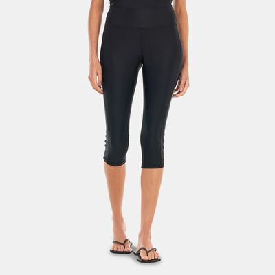 COEGA Women's Printed 3/4 Swim Leggings Black COEGA Women's Printed 3/4 Swim Leggings Black