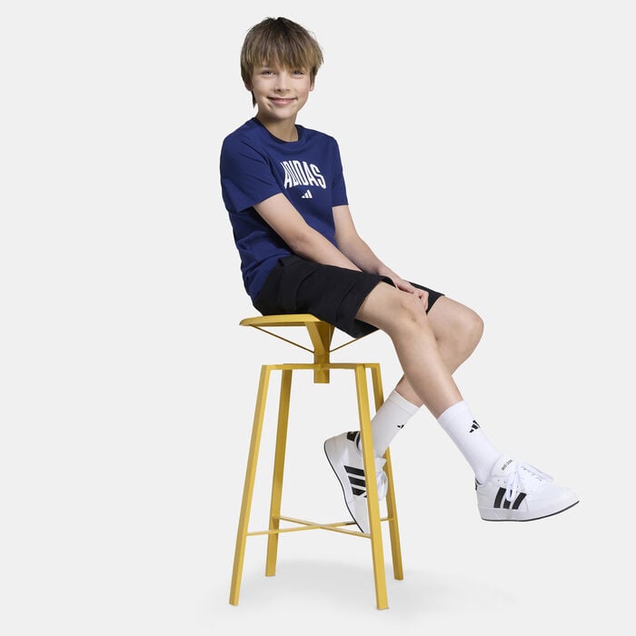 adidas Kids' Collegiate Graphic T-Shirt Blue adidas Kids' Collegiate Graphic T-Shirt Blue image number 2