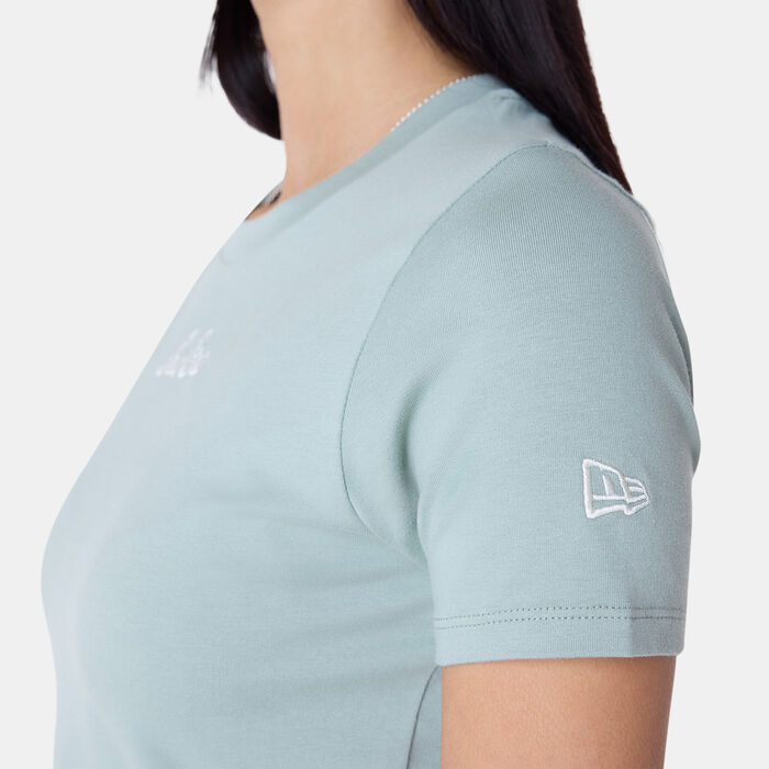 New Era Women's Slim Graphic T-Shirt Green New Era Women's Slim Graphic T-Shirt Green image number 4