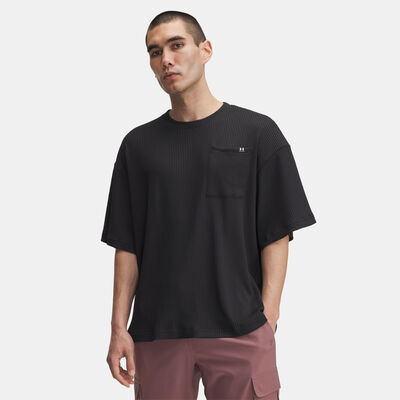 Under Armour Men's Rival Waffle T-Shirt Black Under Armour Men's Rival Waffle T-Shirt Black