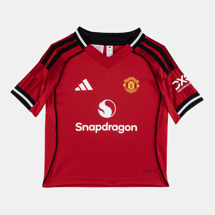adidas Kids' Manchester United 25/26 Home Replica Football Kit Red adidas Kids' Manchester United 25/26 Home Replica Football Kit Red image number 2