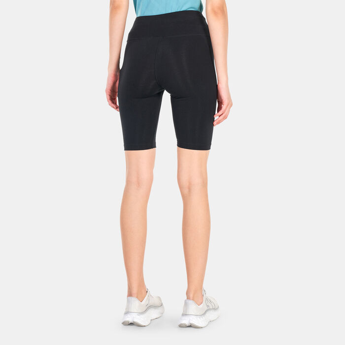 New Balance Women's Essentials Stacked Logo Bike Shorts Black image number 1