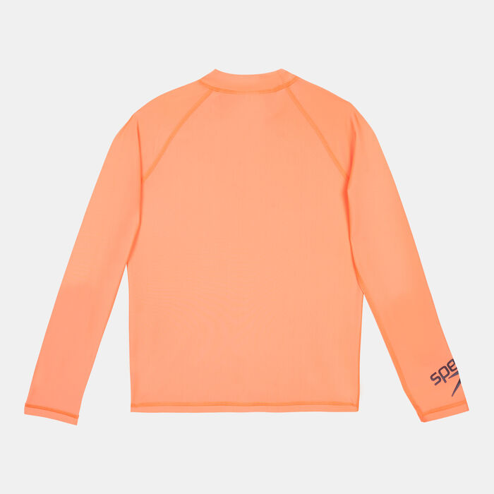 Speedo Kids' Long Sleeve Rashguard Black image number 1