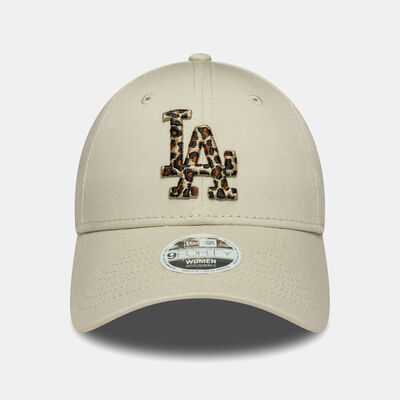 New Era Women's MLB Los Angeles Dodgers Leopard Infill 9FORTY Cap Beige