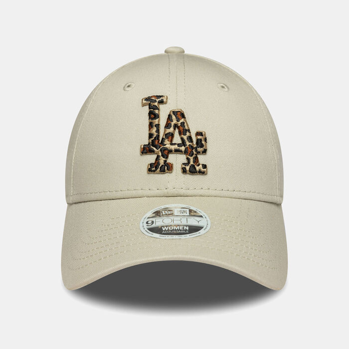 New Era Women's MLB Los Angeles Dodgers Leopard Infill 9FORTY Cap Beige New Era Women's MLB Los Angeles Dodgers Leopard Infill 9FORTY Cap Beige image number 0