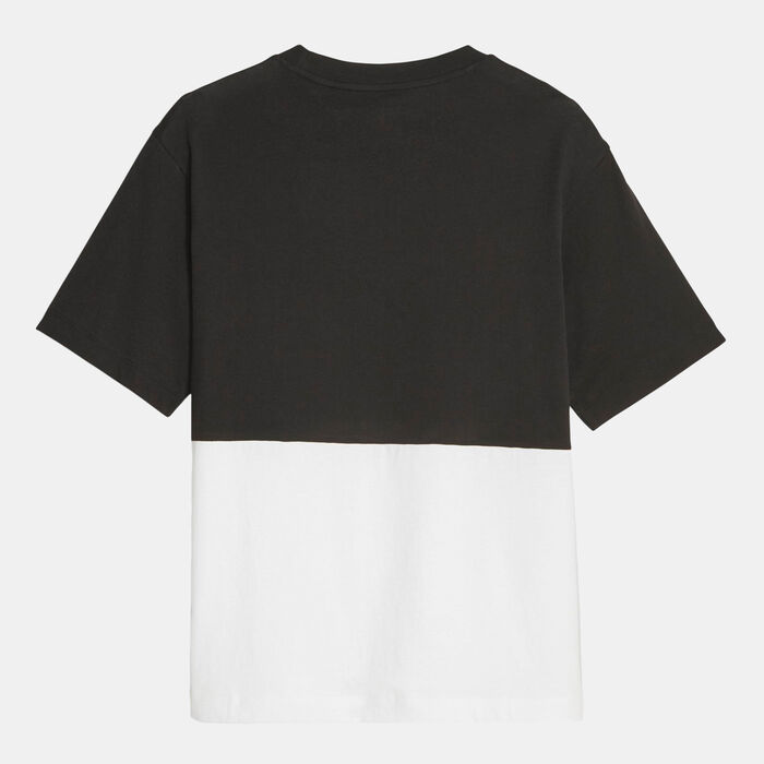 PUMA Women's POWER Colorblock T-Shirt Black PUMA Women's POWER Colorblock T-Shirt Black image number 1