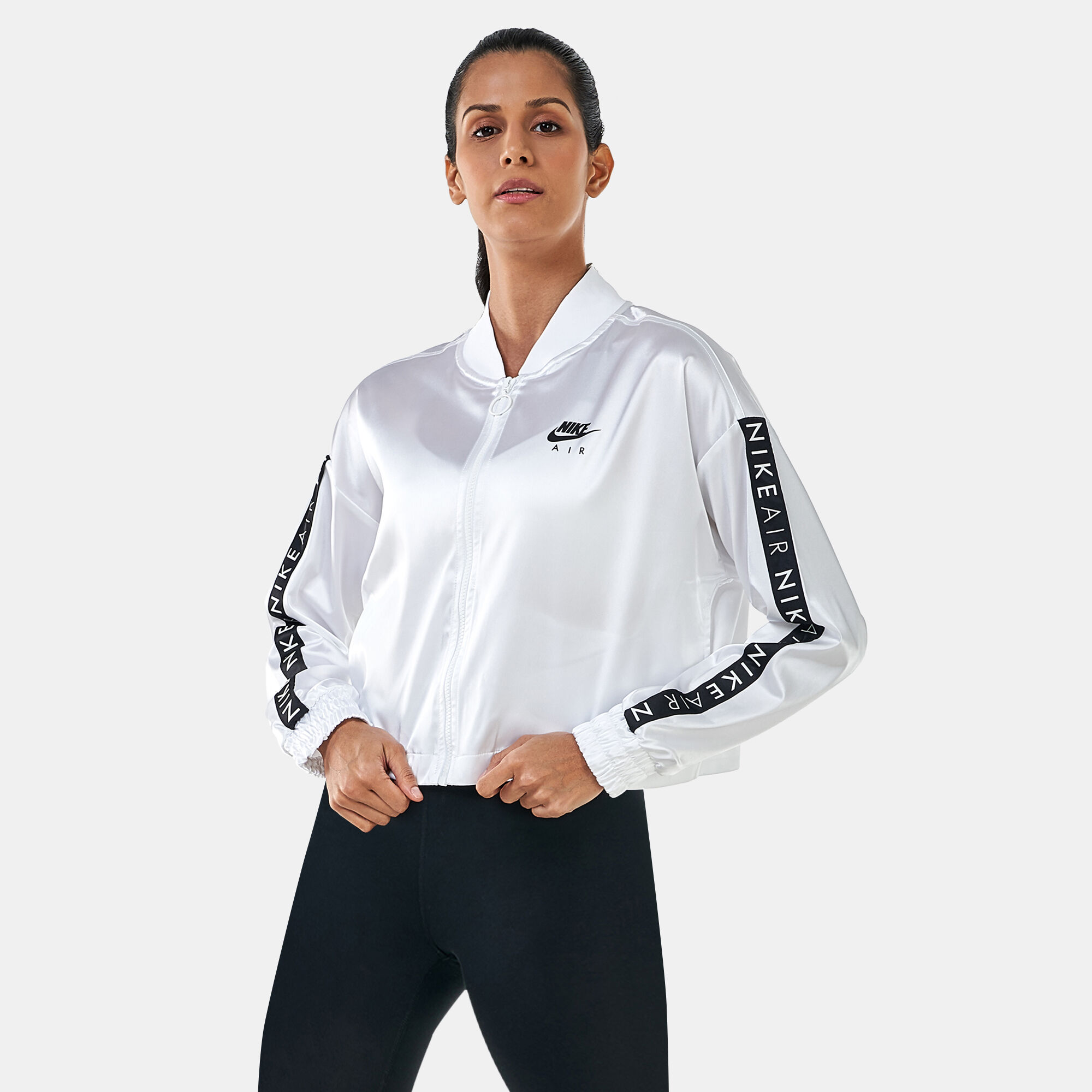 Nike air satin track jacket sale