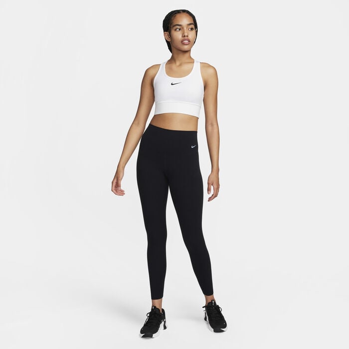Nike Women's Swoosh Medium-Support Padded Longline Sports Bra White Nike Women's Swoosh Medium-Support Padded Longline Sports Bra White image number 6