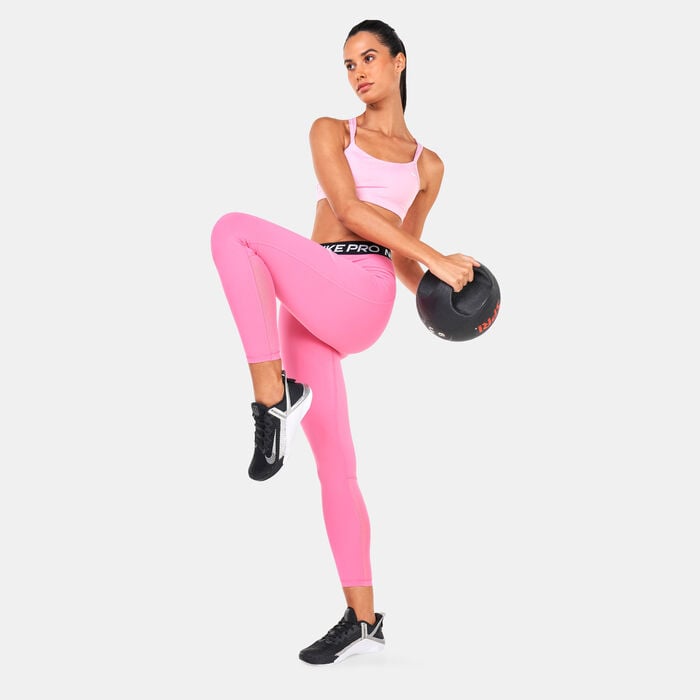 Nike Women's Pro 365 High-Rise 7/8 Leggings Pink Nike Women's Pro 365 High-Rise 7/8 Leggings Pink image number 2
