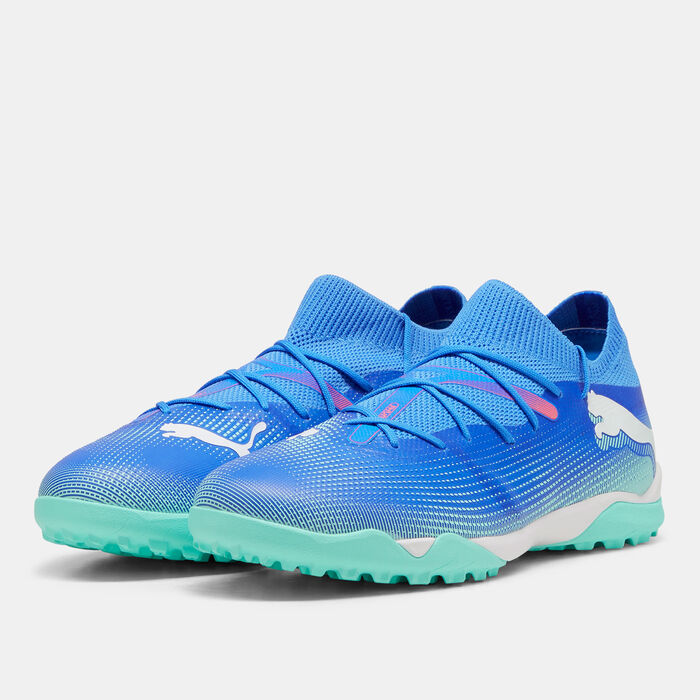 PUMA Men's FUTURE 7 MATCH Turf Ground Football Shoes White PUMA Men's FUTURE 7 MATCH Turf Ground Football Shoes White image number 1